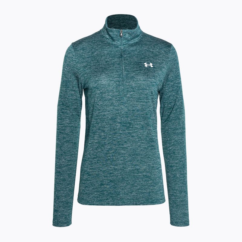 Felpa da donna Under Armour Tech 1/2 Zip-Twist hydro verde acqua/bianco 3