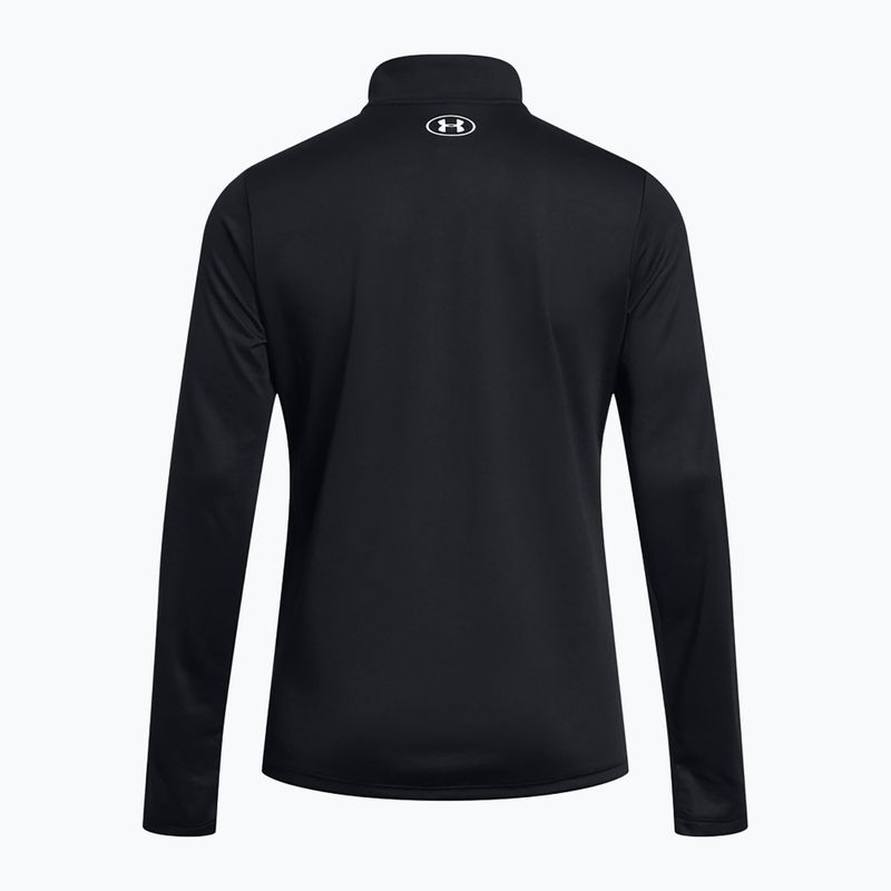 Felpa Under Armour Tech 1/2 Zip Solid nero / bianco da donna 4