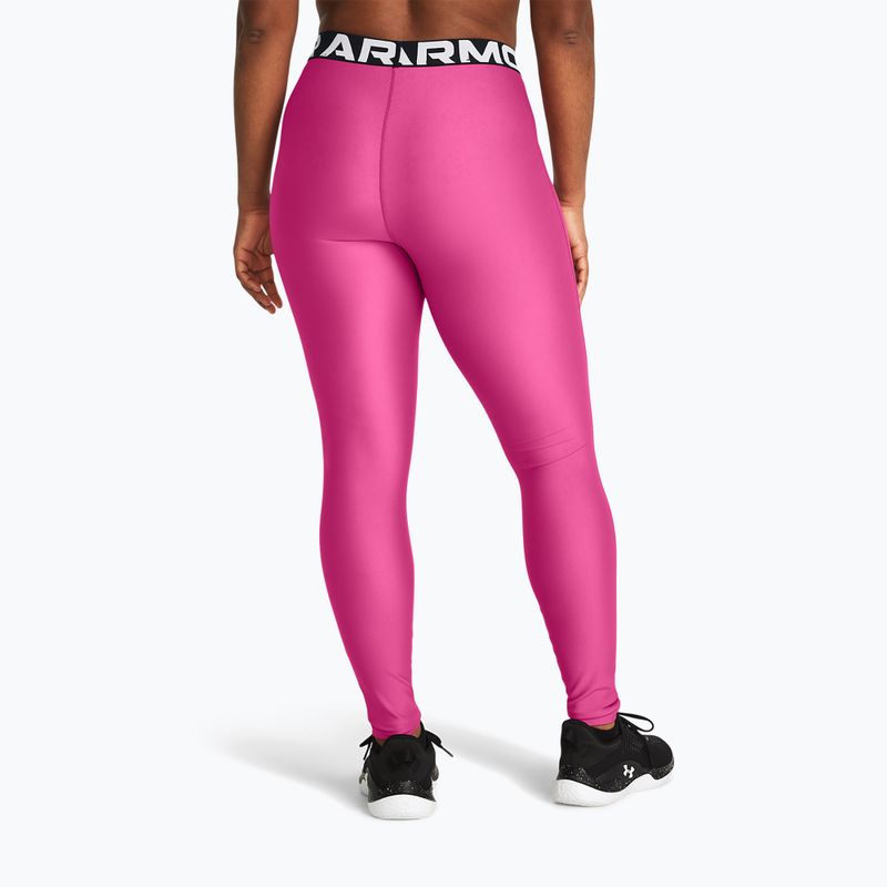 Leggings Under Armour HG Authentics da donna rosa astro/nero 3