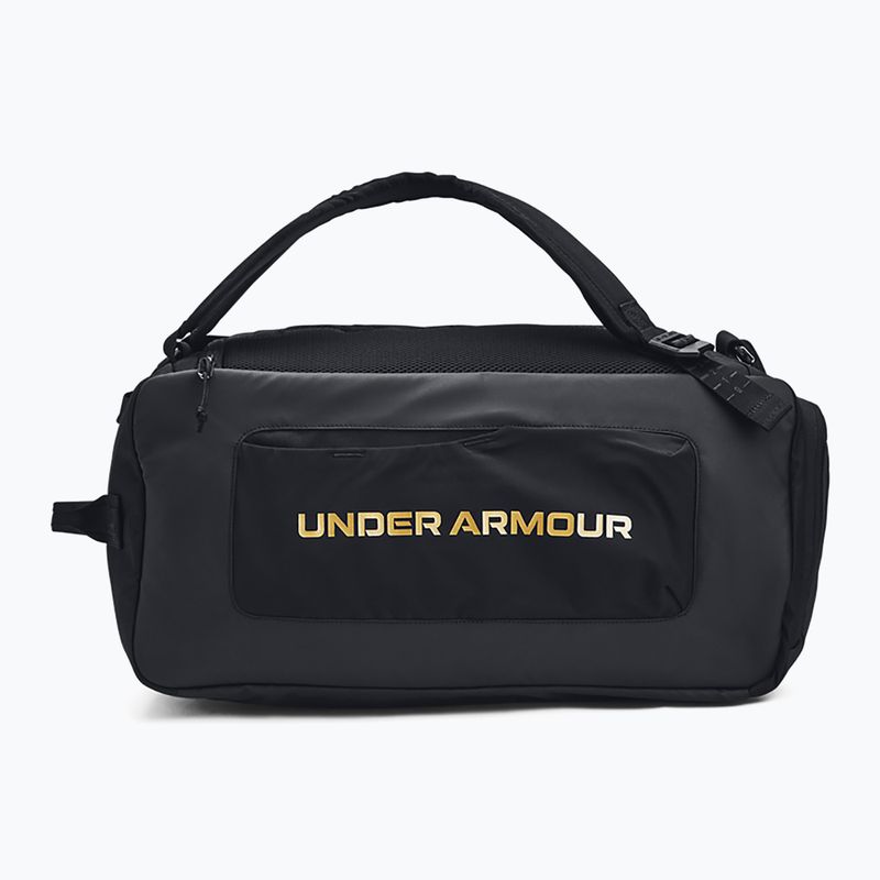 Under Armour Contain Duo 40 l borsa da allenamento nero/oro metallizzato 2