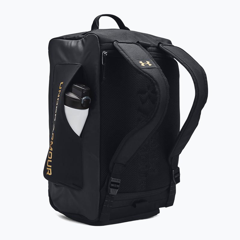 Under Armour Contain Duo 40 l borsa da allenamento nero/oro metallizzato 3