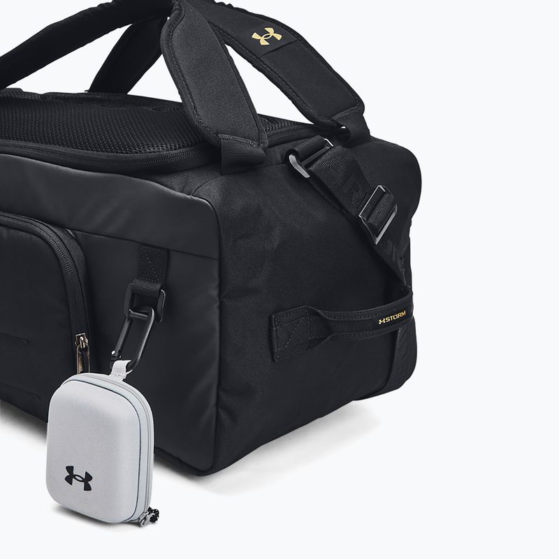Under Armour Contain Duo 40 l borsa da allenamento nero/oro metallizzato 4