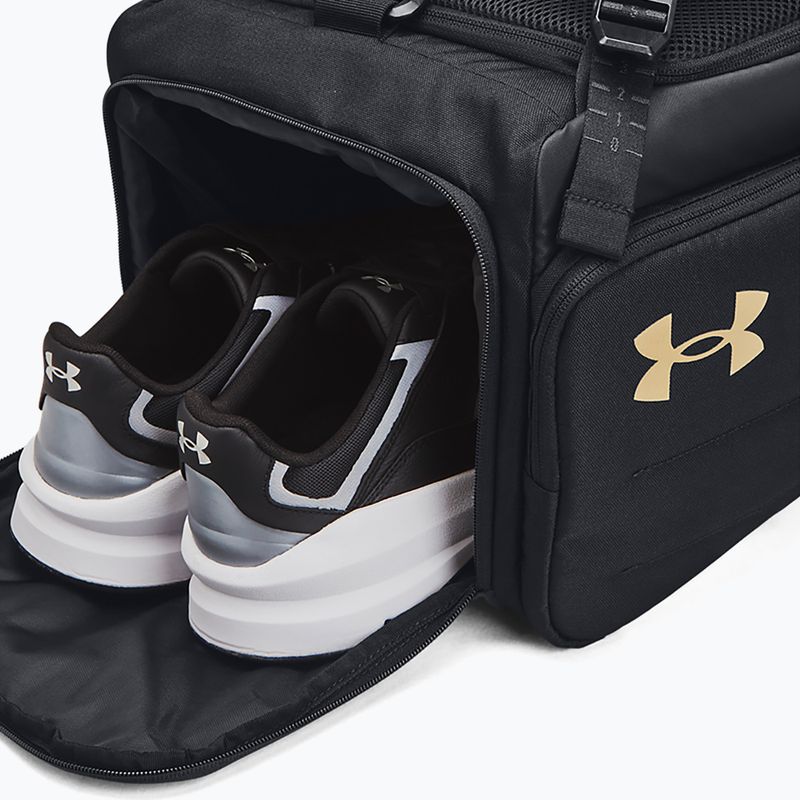 Under Armour Contain Duo 40 l borsa da allenamento nero/oro metallizzato 5