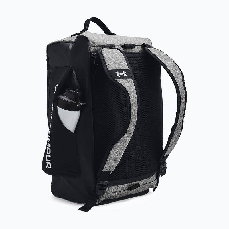 Borsa sportiva Under Armour Contain Duo 40 l castlerock medium heather/black/white 3