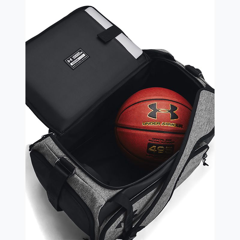 Borsa sportiva Under Armour Contain Duo 40 l castlerock medium heather/black/white 6