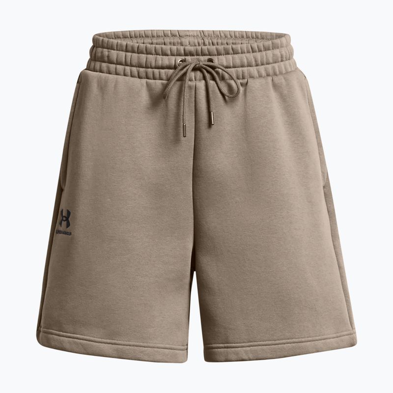 Pantaloncini Under Armour donna Essl Flc Relax BF taupe dusk/nero 9