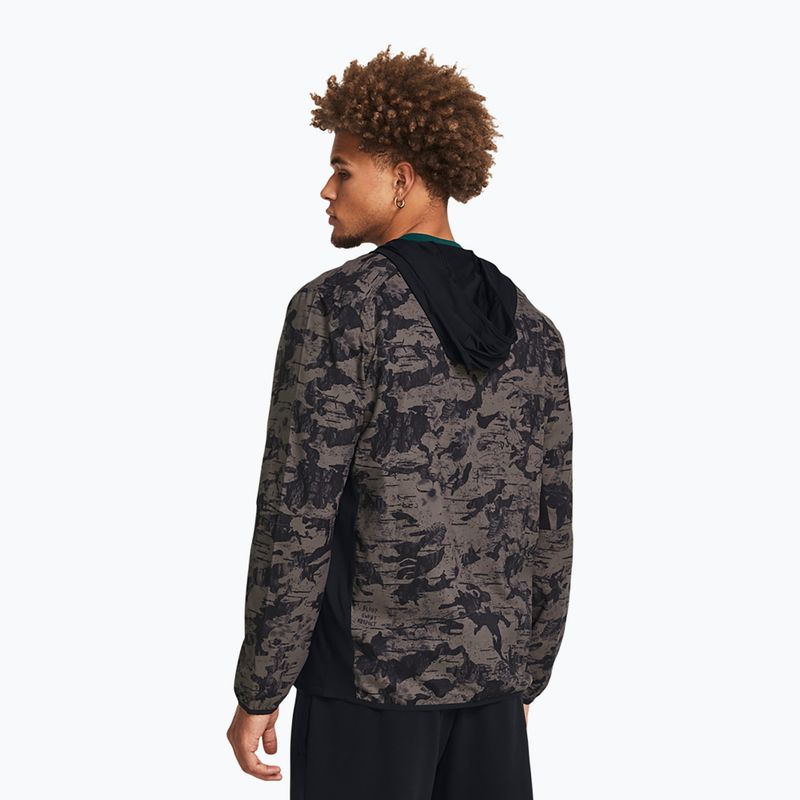 Giacca uomo Under Armour Project Rock Iso Tide Hybrid brown 2
