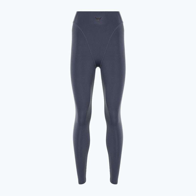 Leggings da allenamento Under Armour Project Rock LG Grind Ankle Leg downpour grigio/nero da donna 4