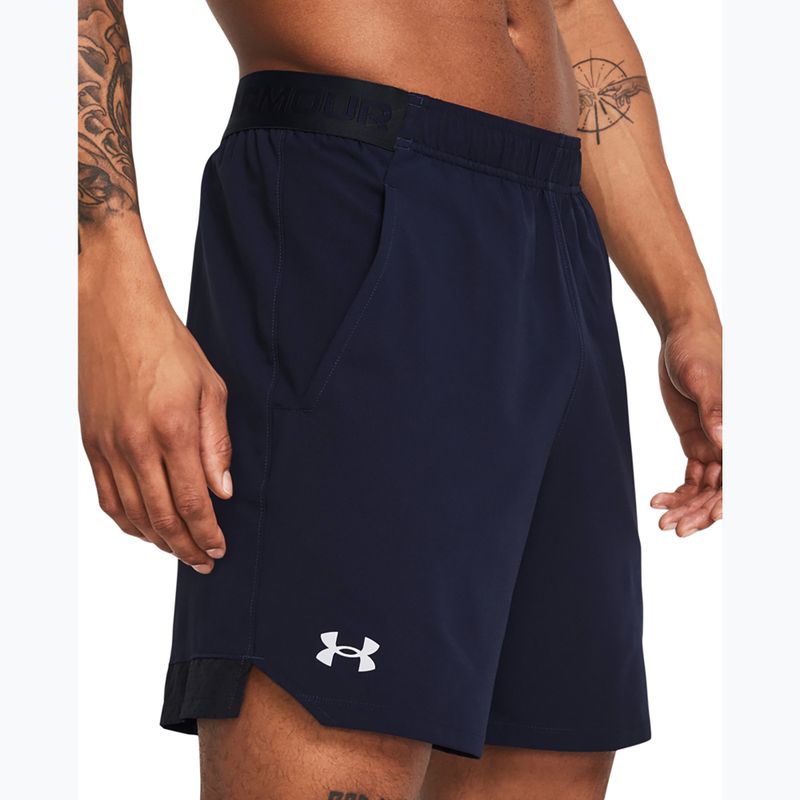 Pantaloncini da allenamento Under Armour da uomo UA Vanish Woven 6in midnight navy/mod gray 4