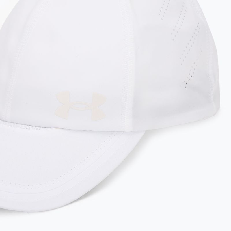 Cappellino da donna con visiera Under Armour Iso-Chill Launch bianco/bianco/riflettente 3
