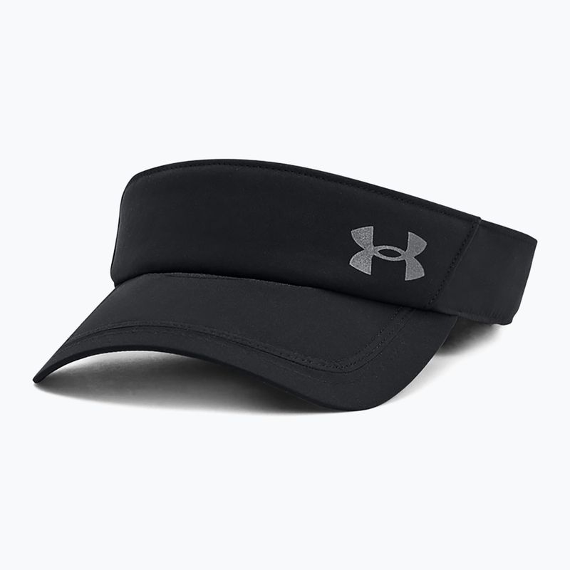 Visiera da running Under Armour Launch da uomo nero/nero/riflettente