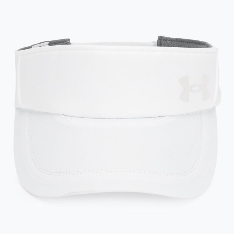 Visiera da corsa da donna Under Armour Launch white/black/distant gray 2