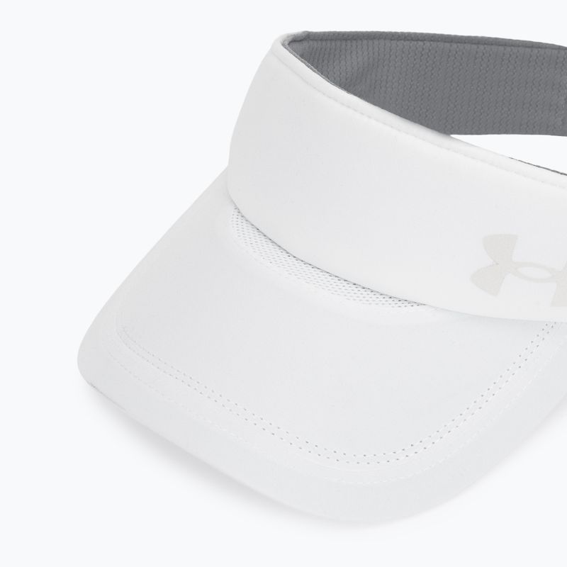 Visiera da corsa da donna Under Armour Launch white/black/distant gray 3