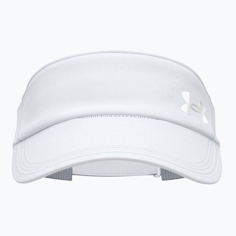 Visiera da corsa da donna Under Armour Launch white/black/distant gray 5