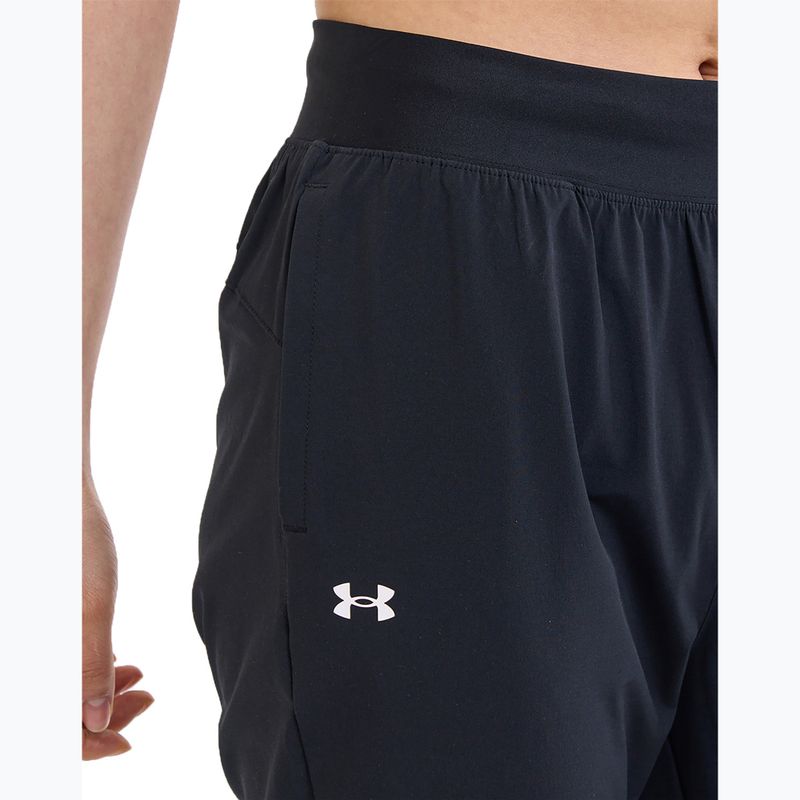 Pantaloni da allenamento da donna Under Armour Sport High Rise Woven nero/bianco 5