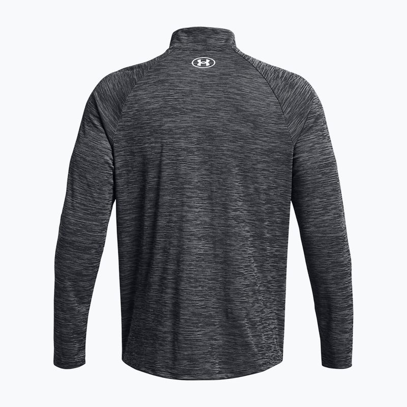Felpa da uomo Under Armour Tech Textured 1/2 Zip LS black/white 2