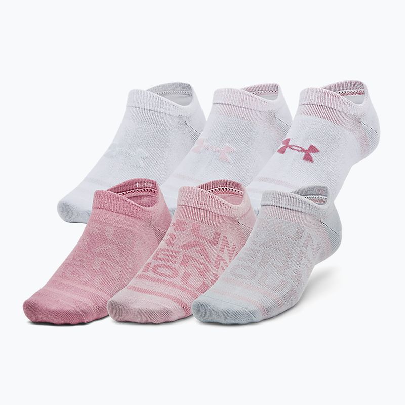 Calzini da allenamento Under Armour Essential No Show 6 Pack elisir rosa/prime pink/elisir rosa