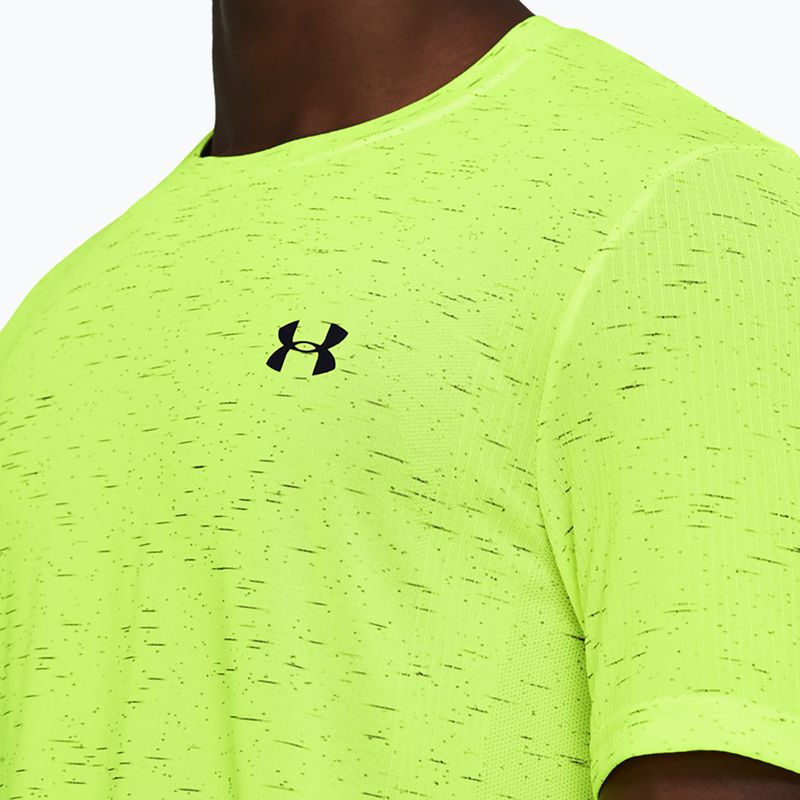 Maglietta da uomo Under Armour Vanish Seamless ad alta visibilità giallo/nero 3