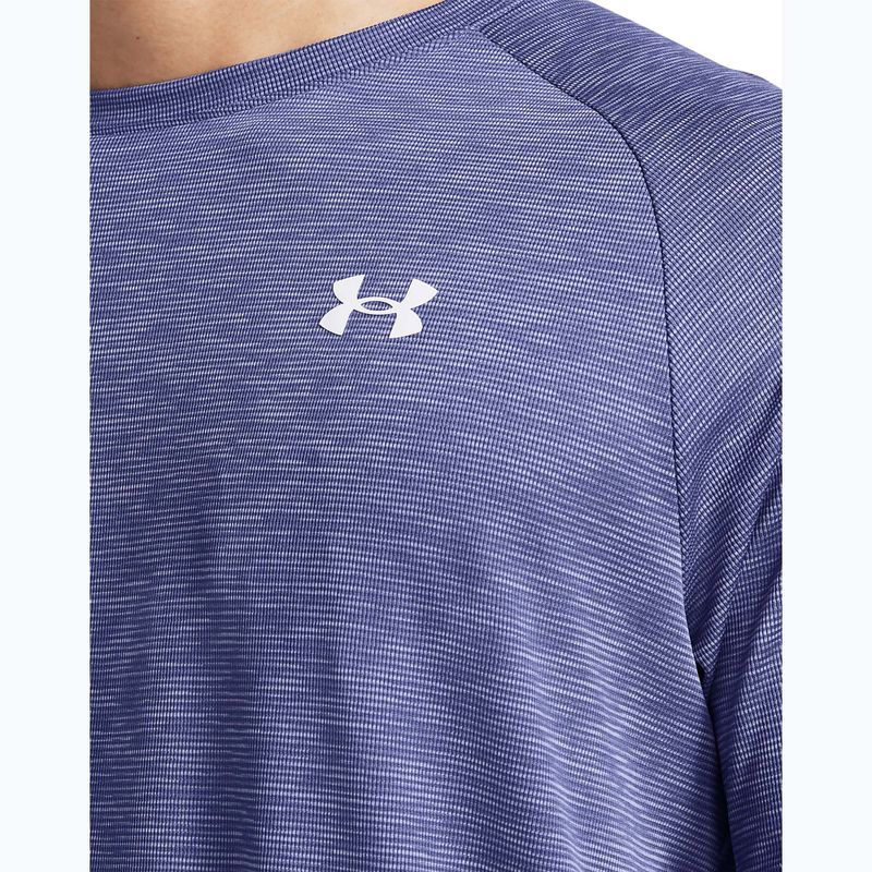 Maglietta da allenamento Under Armour Tech Textured starlight/bianco da uomo 3