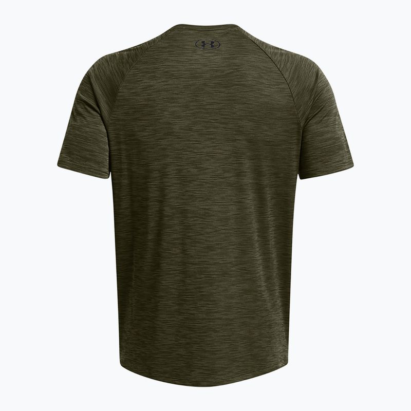 Maglia training da uomo Under Armour Tech Textured marine od green/black 2