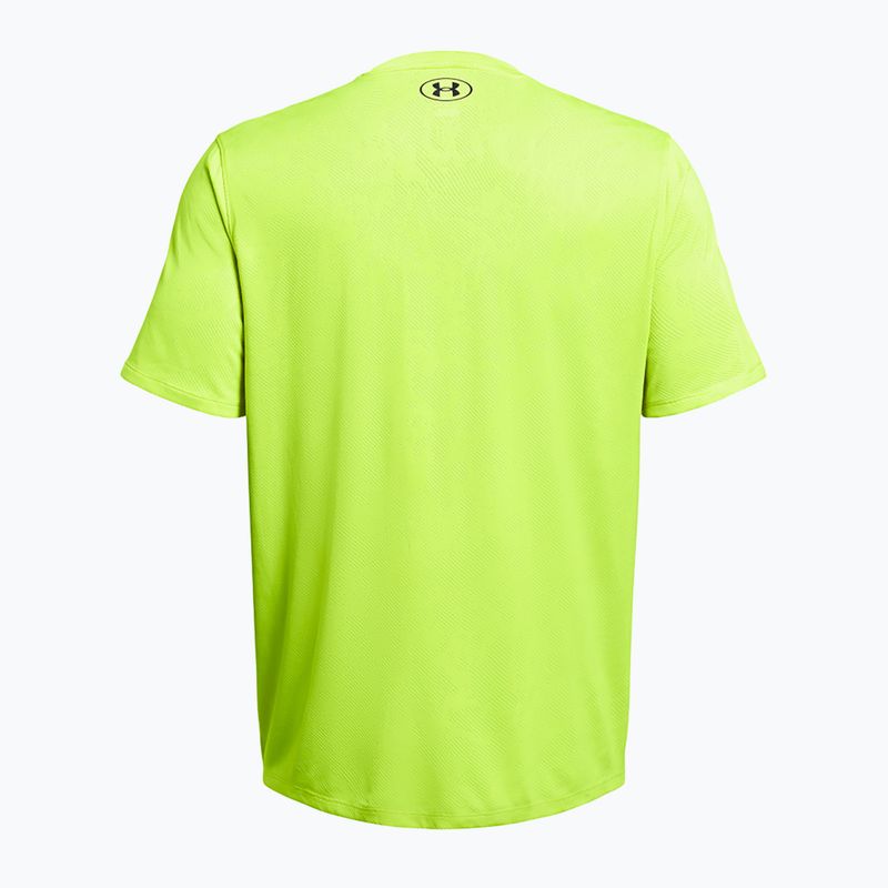 Maglietta da allenamento Under Armour Tech Vent Geode da uomo, alta visibilità, giallo/nero 5