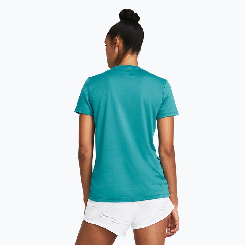 Maglietta da allenamento Under Armour Tech BL HD circuit teal/coastal teal da donna 2