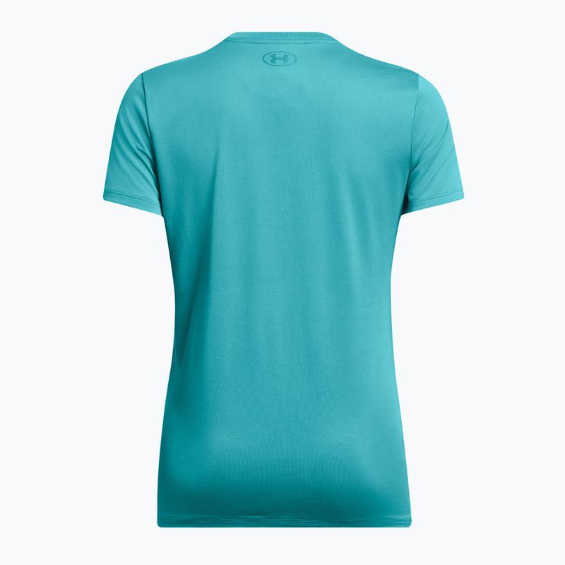 Maglietta da allenamento Under Armour Tech BL HD circuit teal/coastal teal da donna 4