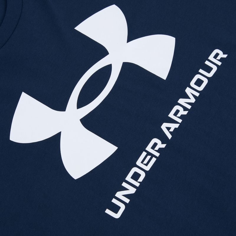 T-shirt da allenamento uomo Under Armour Sportstyle Logo Update academy/white 5