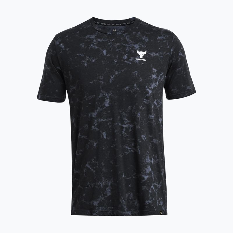 Maglietta da allenamento Under Armour Project Rock Payoff AOP Graphic nero/silt da uomo 3