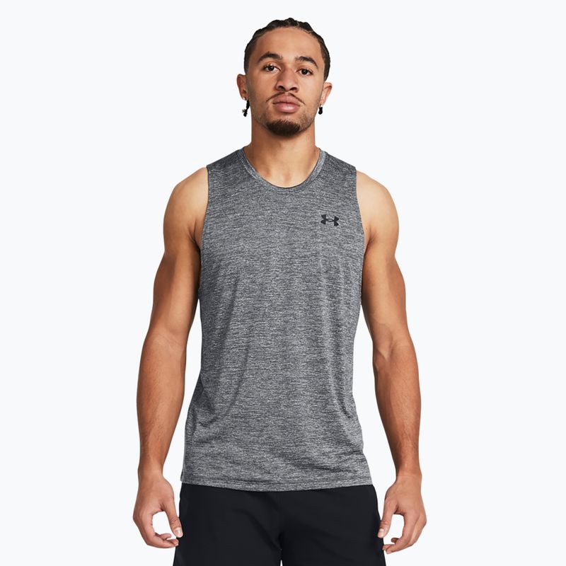 Maglietta da allenamento Under Armour Tech Tank uomo, colore nero/marrone
