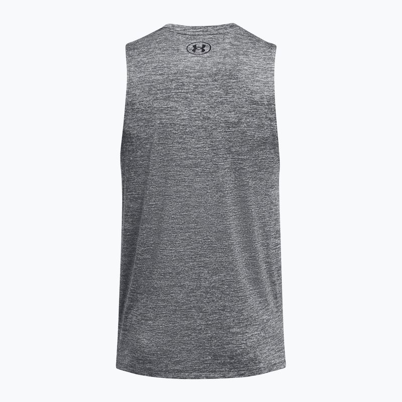 Maglietta da allenamento Under Armour Tech Tank uomo, colore nero/marrone 4