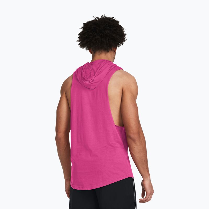 Under Armour Project Rock Rents Due HD rosa astro/nero da uomo per l'allenamento a maniche lunghe 2