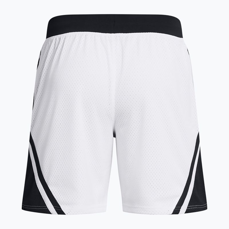 Pantaloncini da basket da uomo Under Armour Curry Mesh Short 4 bianco/nero/bianco 2