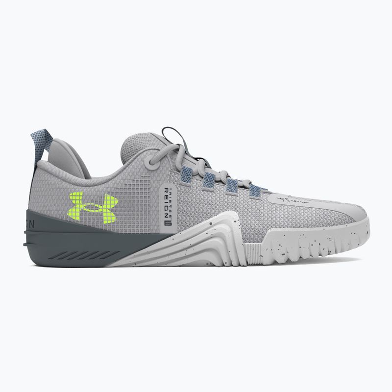 Under Armour scarpe da ginnastica da uomo TriBase Reign 6 mod grigio/starlight/giallo alta visibilità 7