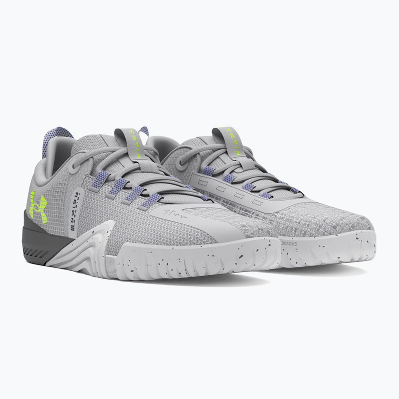 Under Armour scarpe da ginnastica da uomo TriBase Reign 6 mod grigio/starlight/giallo alta visibilità 9