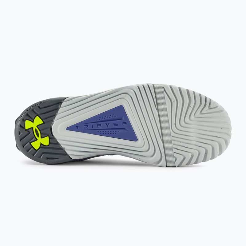 Under Armour scarpe da ginnastica da uomo TriBase Reign 6 mod grigio/starlight/giallo alta visibilità 5