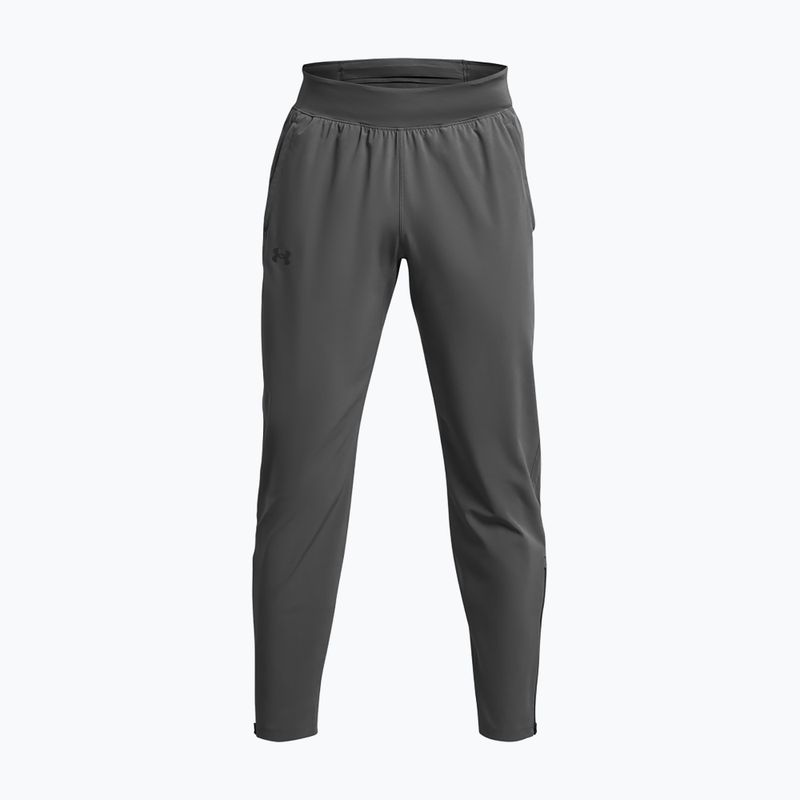 Pantaloni da corsa Under Armour Outrun The Storm da uomo color castlerock/castlerock/riflettente 5