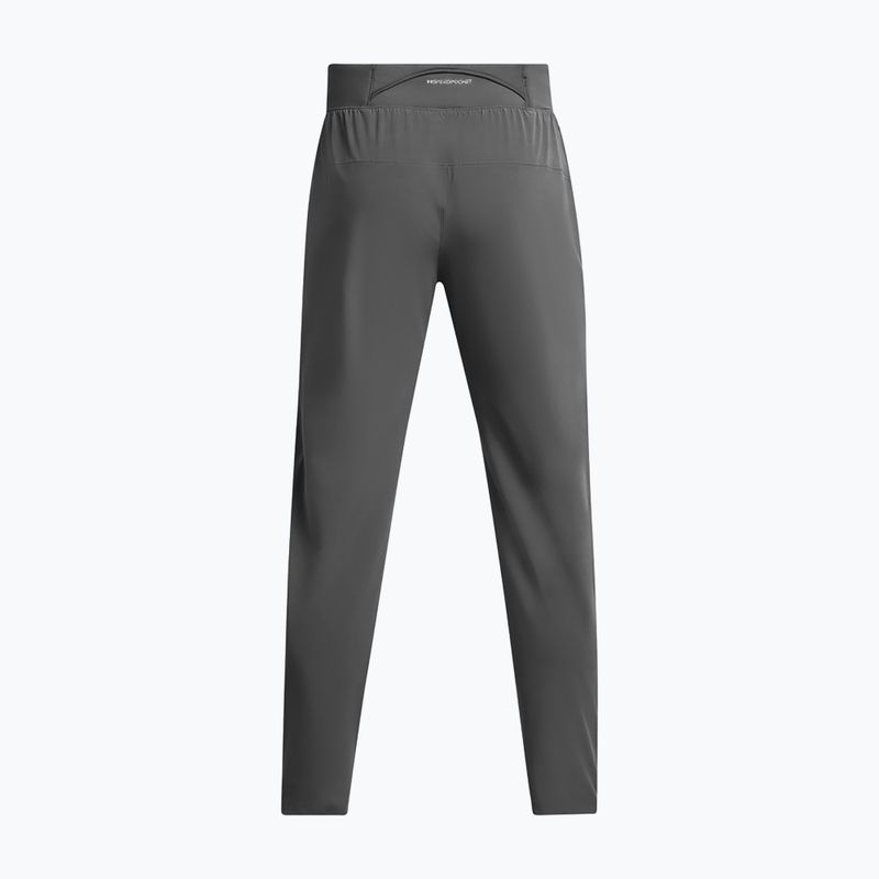 Pantaloni da corsa Under Armour Outrun The Storm da uomo color castlerock/castlerock/riflettente 6