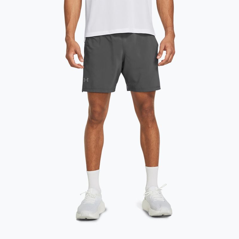 Pantaloncini da corsa Under Armour Launch Elite 2In1 7'' Uomo castelrock/ castelrock/riflettente