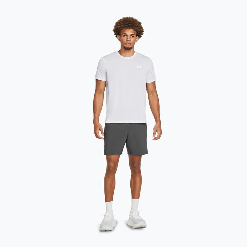 Pantaloncini da corsa Under Armour Launch Elite 2In1 7'' Uomo castelrock/ castelrock/riflettente 2