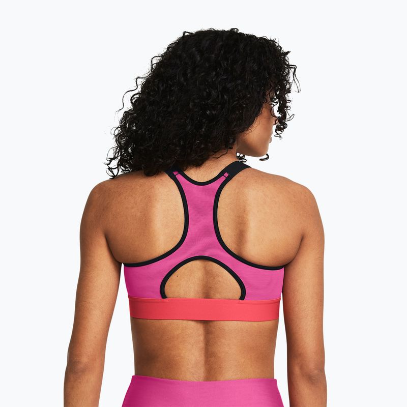 Reggiseno fitness Under Armour HG Armour High astro pink/red solstice/nero 2