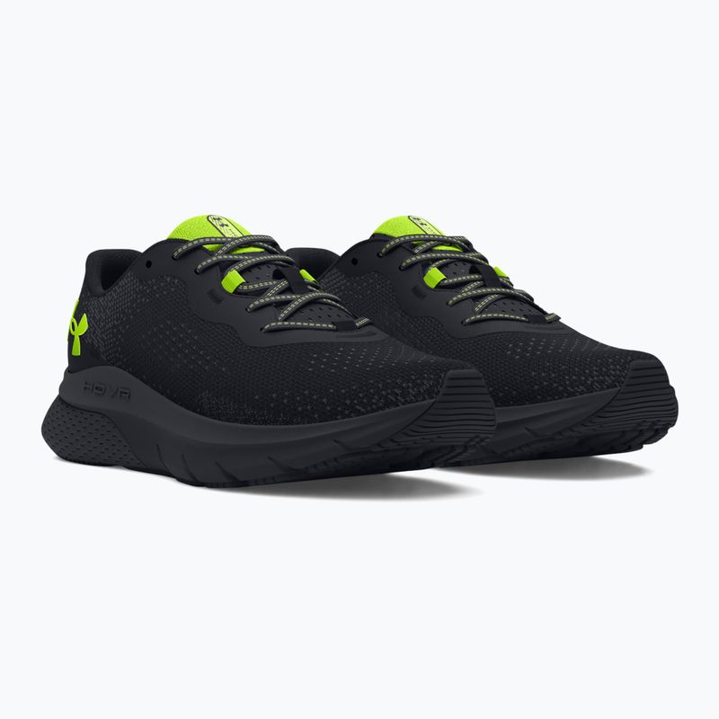 Under Armour Hovr Turbulence 2 scarpe da corsa da uomo nero/nero/giallo alta visibilità 7