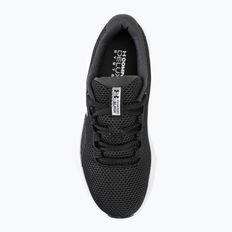 Under Armour Charged Surge 4 nero/antracite/bianco scarpe da corsa da donna 7