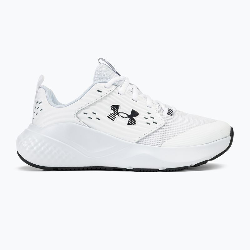 Under Armour Charged Commit TR 4 bianco/grigio resistente/nero scarpe da allenamento da donna 2