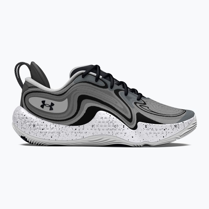 Under Armour Spawn 6 mod grigio/nero/nero scarpe da basket 9