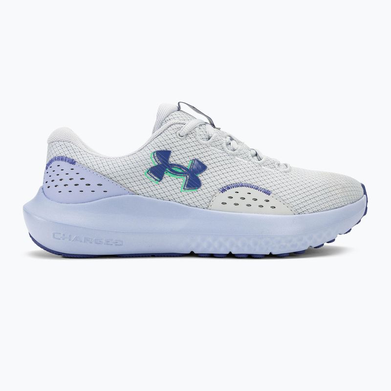 Under Armour Charged Surge 4 scarpe da corsa da donna halo gray/celeste/starlight 2