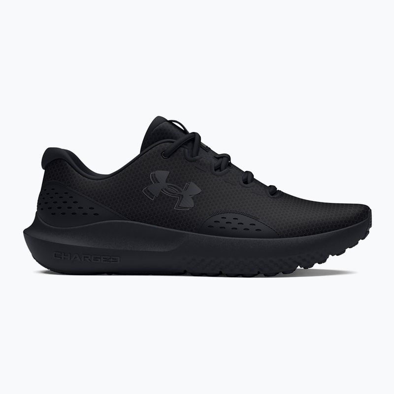 Under Armour Charged Surge 4 scarpe da corsa da donna nero/nero/nero 8