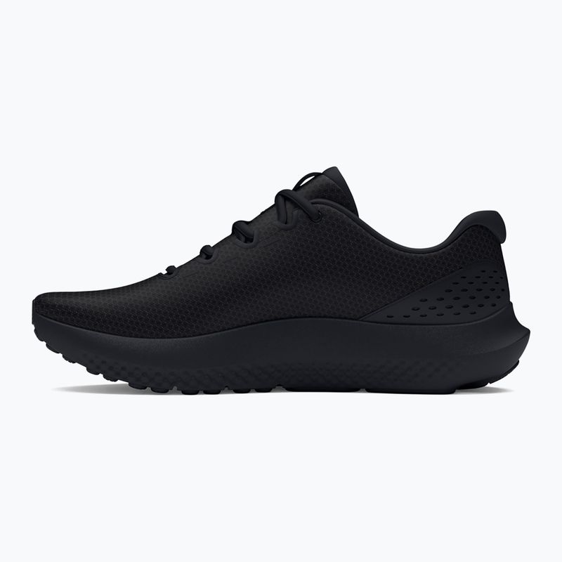 Under Armour Charged Surge 4 scarpe da corsa da donna nero/nero/nero 9