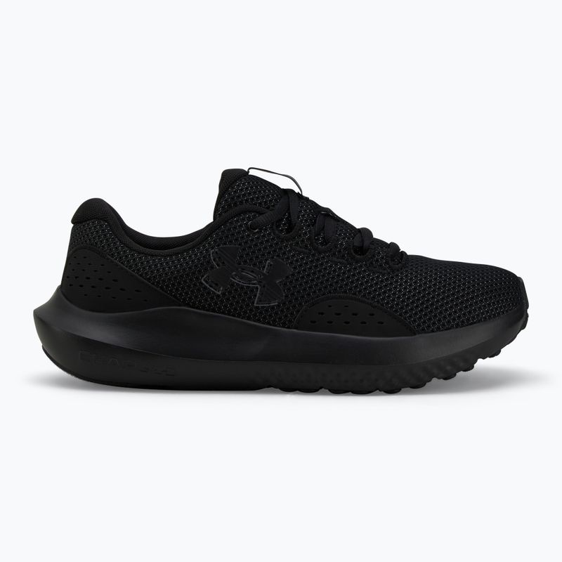 Under Armour Charged Surge 4 scarpe da corsa da donna nero/nero/nero 2