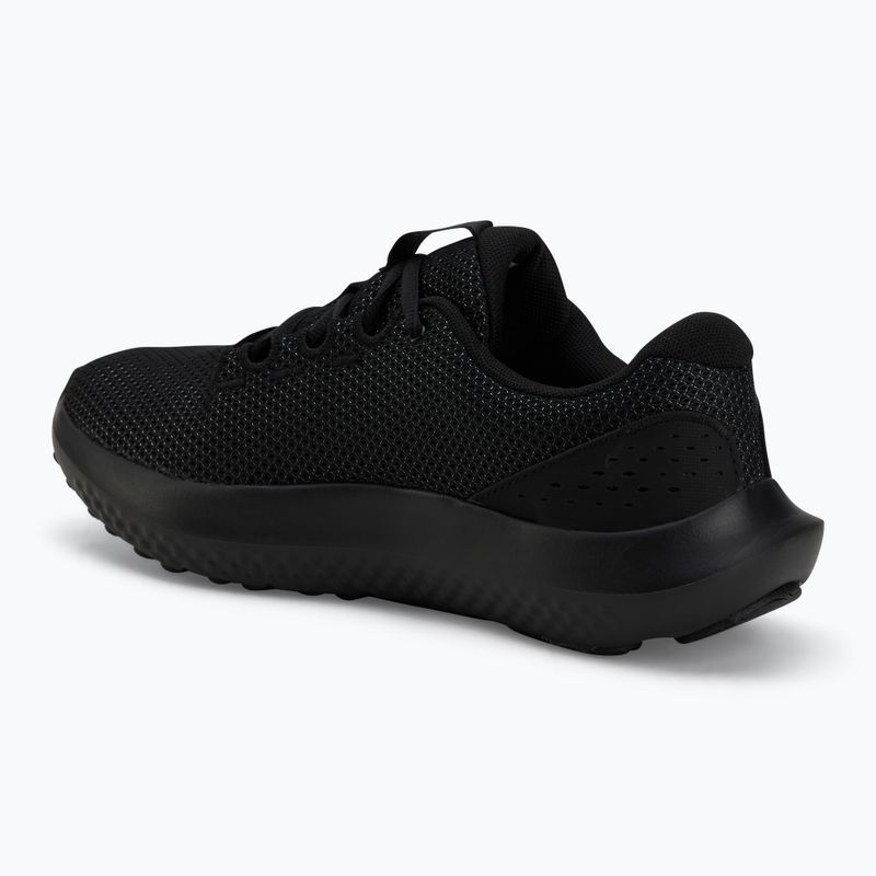 Under Armour Charged Surge 4 scarpe da corsa da donna nero/nero/nero 3